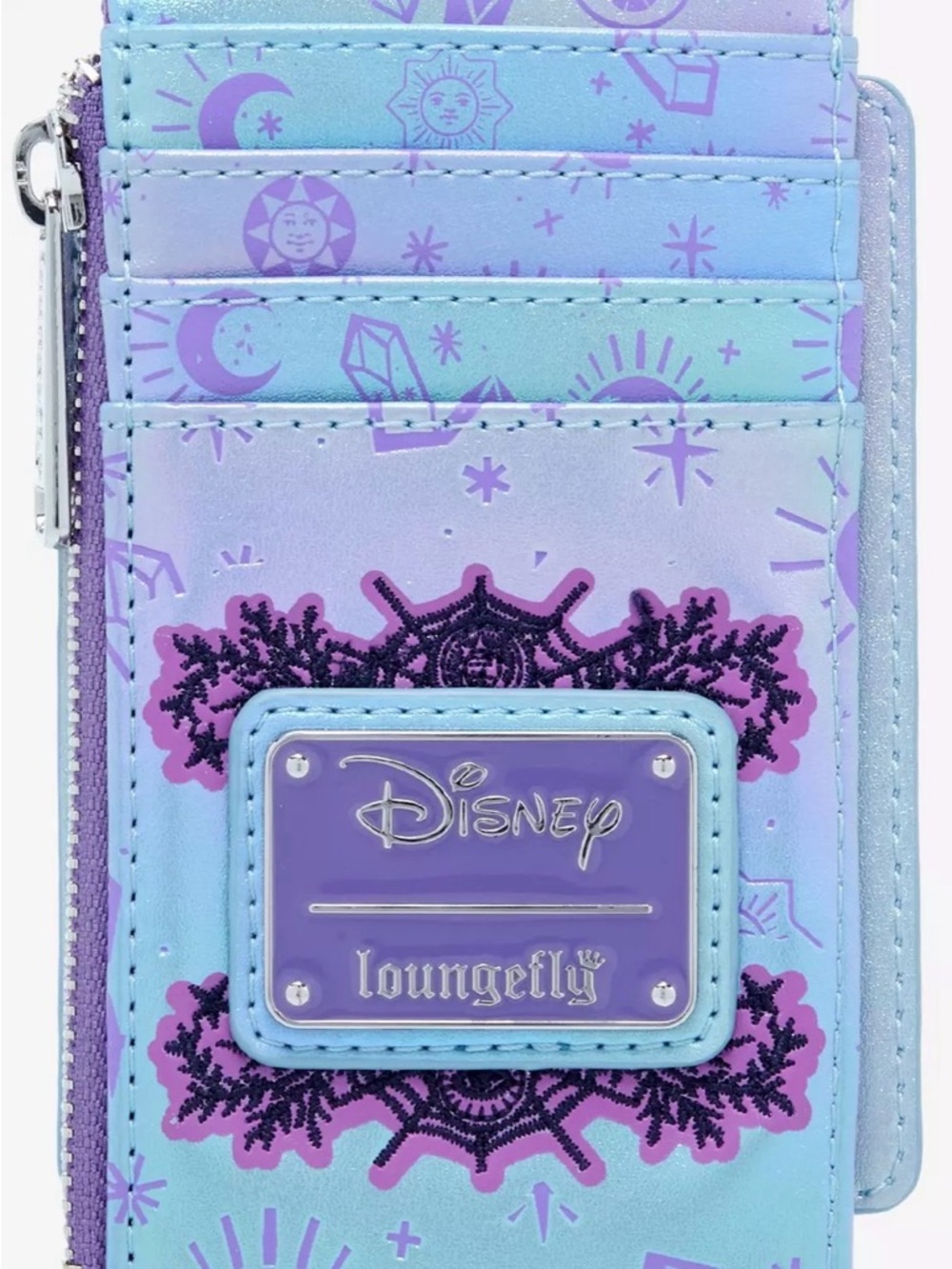 Loungefly Black Cat Binx Wallet in Purple, Pink & Blue - Picture 2 of 3
